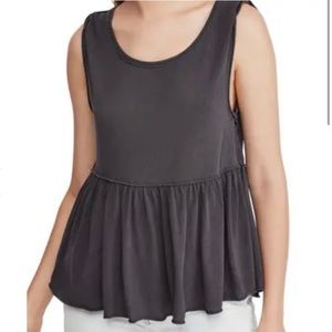 Free People Anytime Peplum Tank Top
